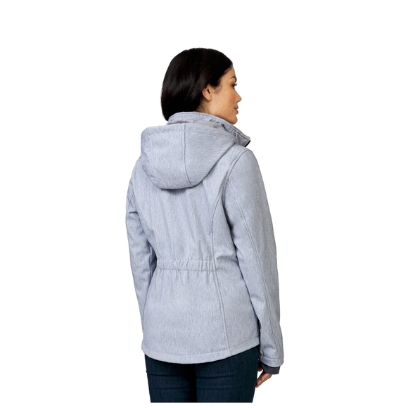 Women's Gray Hooded Jacket - Picture 2 of 11